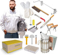 Wholesale Beekeeping Tools Supplies Starter Kit Bee Queen Smoker Brush Gloves Suit Beekeeper Hive Tools Beekeeping Equipment