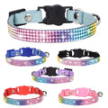 Wholesale Homemade Custom Personalized Safety Buckle Custom Diamond studded Bling Cat Collars