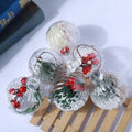 Ychon Clear Christmas Plastic Ornament Ball Transparent Fillable Sphere Light Bulb Rope Removable Metal Cap Custom Size Custom