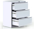 Top Sale 3 Drawers Metal Filling Cabinet Metal Cupboard for Bedroom Lateral 3 Layer Steel File Cabinet