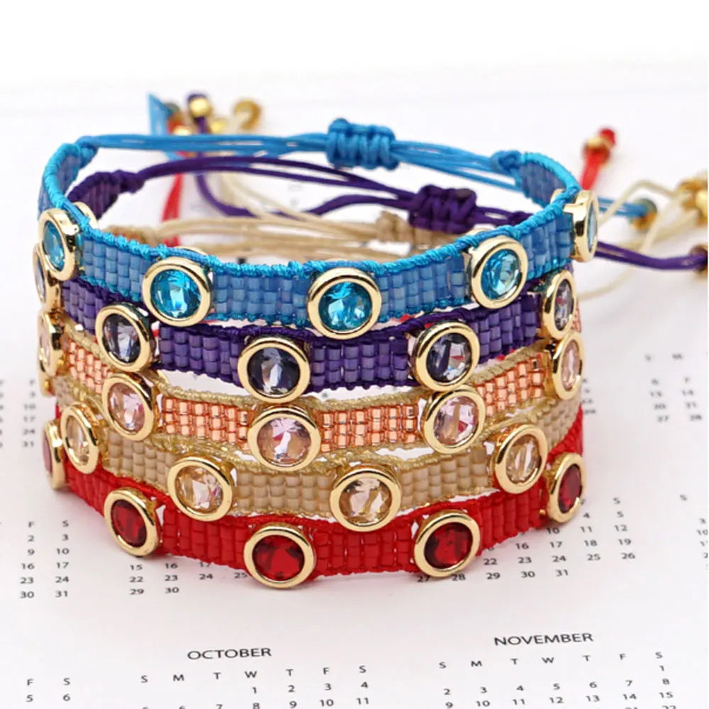 Wholesale Pure Handmade Gold Plated Beaded Boho Miyuki Bracelets for Men's-Anniversary Occasion