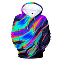 Fitspi Tie Dye Flashback 3d Hoodies Men Women Colorful Psychedelic Tie-dye Color Digital Printing Men's Streetwear Hooded Coat
