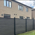 Easy Installation Free Maintenance Aluminum Alloy Frame WPC Decorative Garden Fence Renewable Low Requirements 3D Modeling 50m