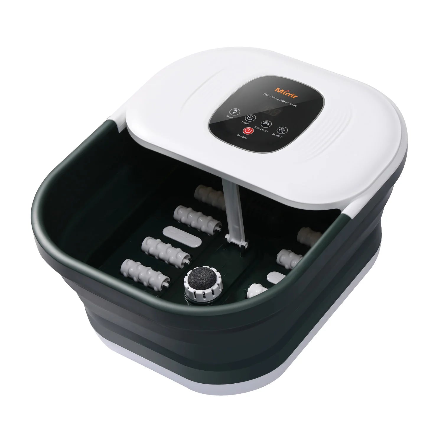 CE Certifiicated Wireless Remote Control Foldable Foot Bath Basin With Heating Bubble