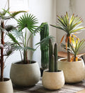 Creative Home Decor Green Design Style Plastic Art Decorative Vase Fabric Leaves Realistic Plants 120-180cm for Thanksgiving