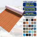 Brown White Strip EVA Foam Boat Decking Waterproof Marine Flooring Yacht Modern Outdoor Teak Engineered Flooring Brushed