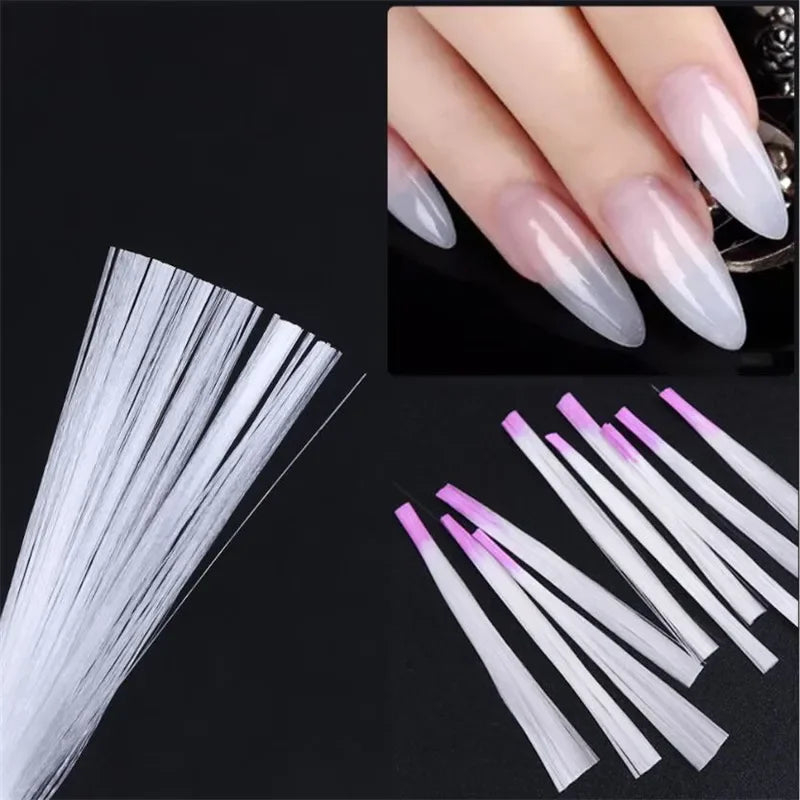 Silk Gel Glass Fiber Paper Tool for Nail Art 10/100pcs Building Repair Acrylic Tips Extension Nail Supplies Fiberglass