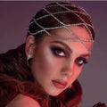 Crystal Bridal Tiara Headpiece Prom Hair Ornaments Wedding Head Jewelry Accessories Luxury Rhinestone Mesh Headbands