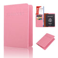 Colorful PU Leather Travel Passport Holder Cover Wallet with Card Slot Ticket Holder for Women
