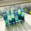Wholesale Natural Crystal Stone Blue Fluorite Obelisk Crystal Points Wand Healing Quartz for Decoration