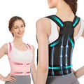 Women Men's Neoprene Lumbar Support Belt Double Strap Body Pain Relief Hunchback Correction Spine Back Brace Posture Protective