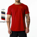 High Quality 95% Cotton 5 % Spandex Straight Hem Workout T Shirt Gym Men Activewear Training T-Shirt
