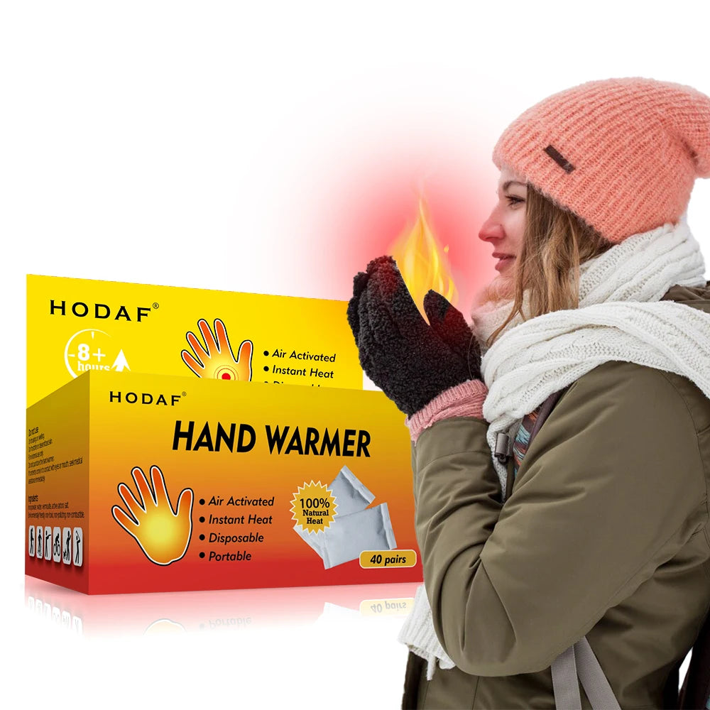 HODAF Hot Sale Customized Logo 2 Winter Body Warmer Pillow Camping Size 5.5x9/6.5x9 Hand Warmer