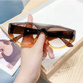 Wholesale Fashion Sunglasses Women Outdoor UV400 Shades Sun Glasses One Piece Large Oval Frame Y2K Designer Sunglasses for Men
