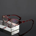 Rectangle Reading Eyeglasses Unisex Flower Pattern Fashion Color Plastic Eyeglasses Frame clear Glass Lens Vintage Eyeglasses