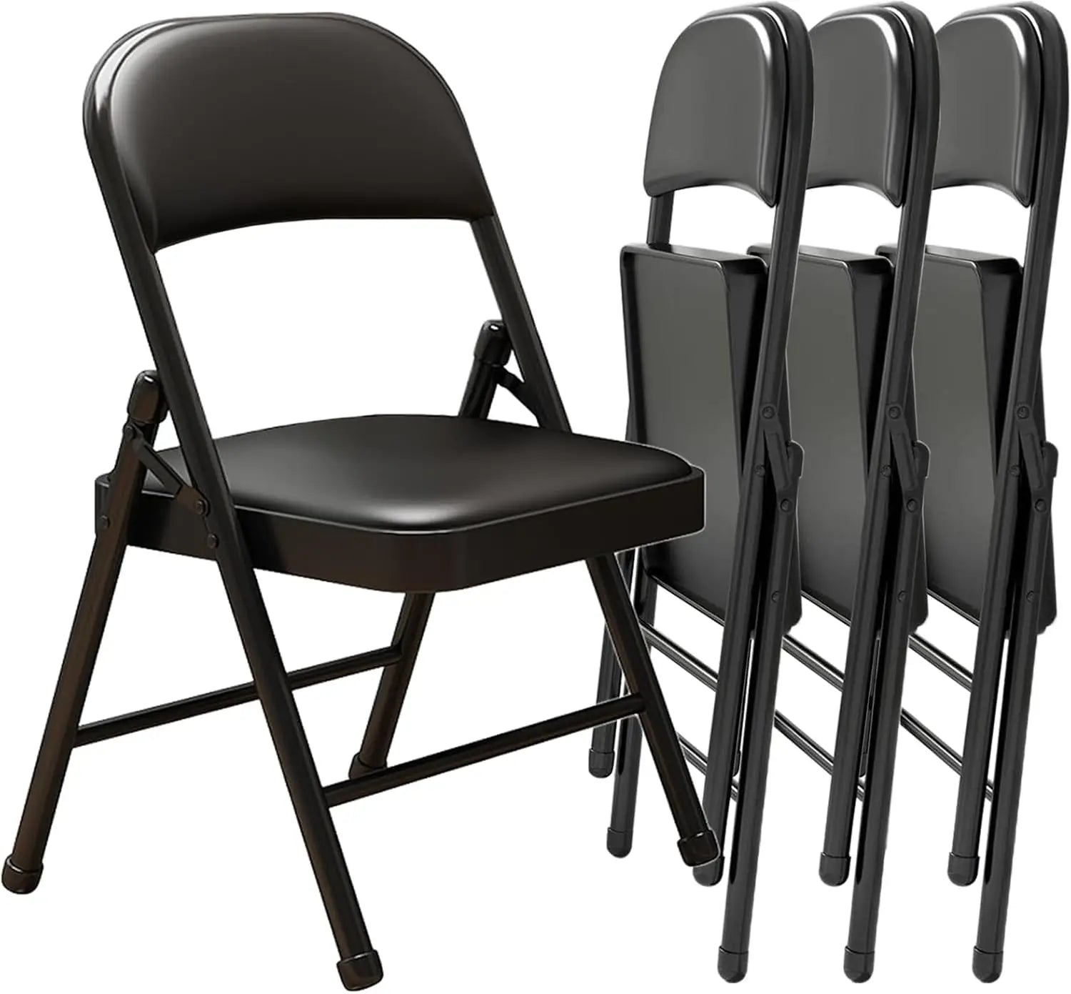 Modern Portable Foldable Steel Frame Chair with Padded Backrest Durable & Comfortable for Park and Outdoor Use Easy Carrying