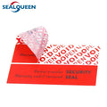 Custom Printed Self Seal Sticker Void Warranty Tamper Proof Security Label with Serial Number Printing