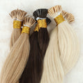 Hot Sell Salon I Tip Hair Extensions 100grams Micro Ring Beads Clip Keratin Natural Human Hair From One Donor
