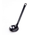 2021 New Design Black Melamine Plastic Spoon with Gold Plated Long Handle Mirror Polish Big Size Eco-Friendly for Giveaways