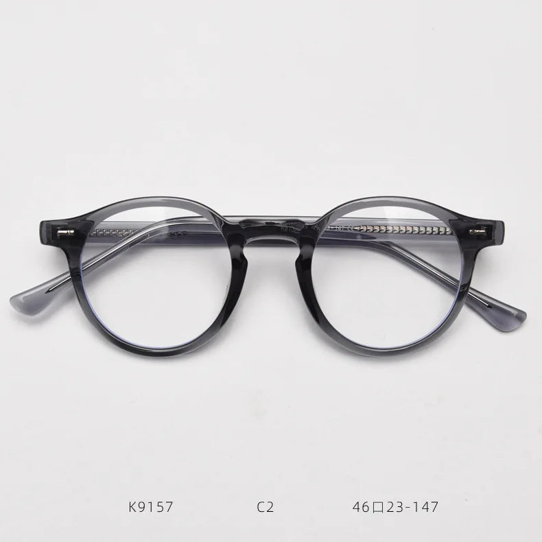 2025 New Retro Round TR90 Alloy Eyewear Men Ultralight Fashion Small Optical Prescription Women's Eyeglasses Frame