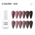 JTING Nails Supplies Salon Art Nail Polish Organizer Gel Uv Led Professional 6 Colors Nails Kit ODM/OEM Custom Private Brand