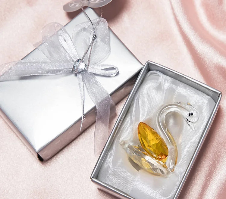 DIY Wedding Souvenirs for Guests Crystal Swan Wedding Souvenirs Wedding Favors Gifts Swan for Gifts