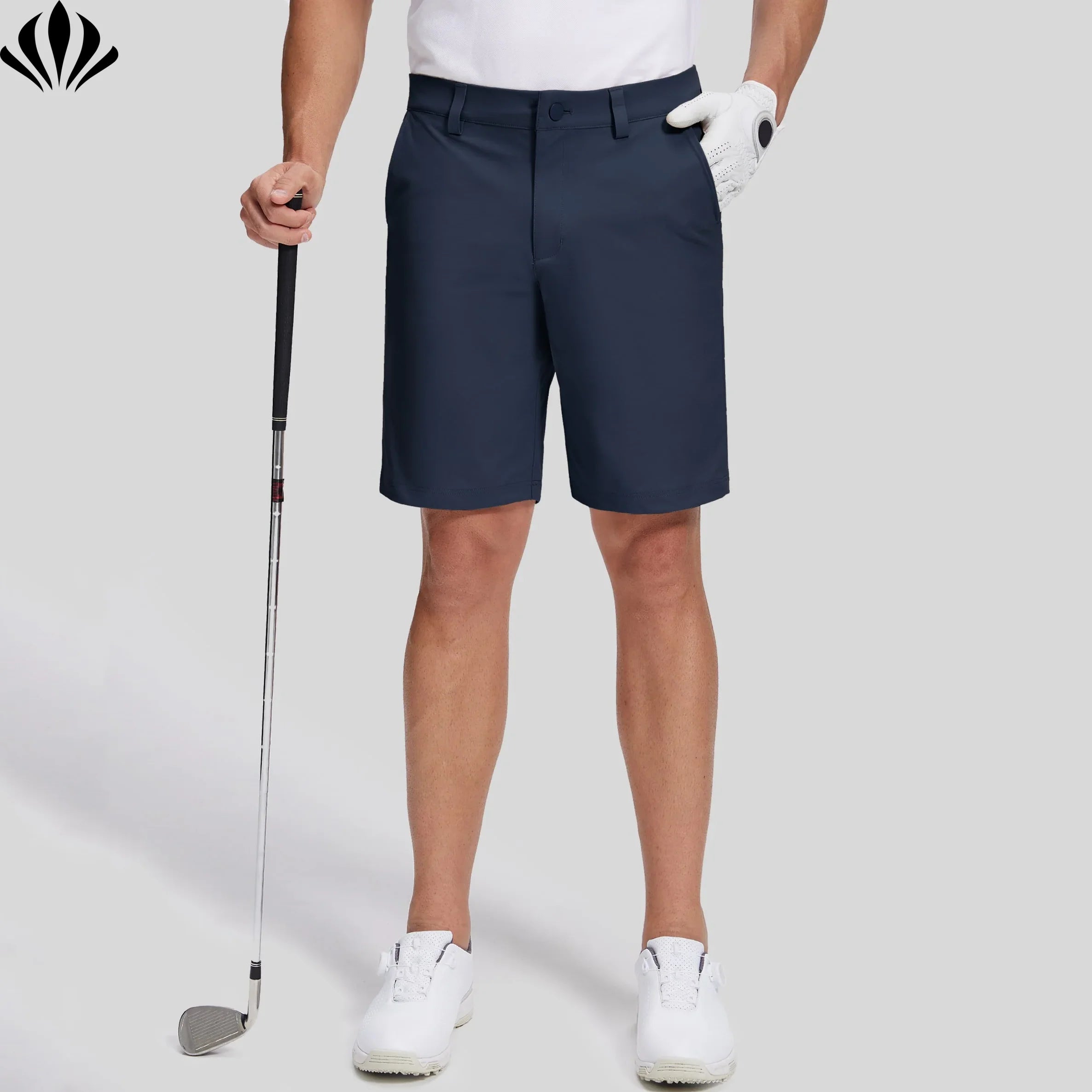 Men's Stylish Lightweight Casual Quick Dry 4-Way Stretch Golf Shorts