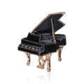 Hot Sale Fashionable Corsage Clothing Accessories Enamel Piano Brooches for Children Alloy Main Material Wedding Gift Party