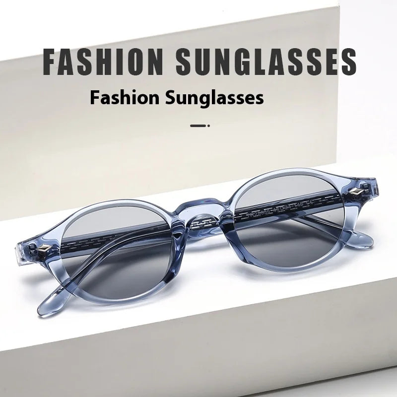 2025 Spring New Style High-End Women's Sunglasses Custom Logo UV400 TR90 Pin Frame Flat Mirror for Sun Protection Fashionable