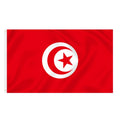 Store's Discounted Tunisia National Flag Silk Screen Printed Polyester/Nylon Portable Lightweight Design for Parades