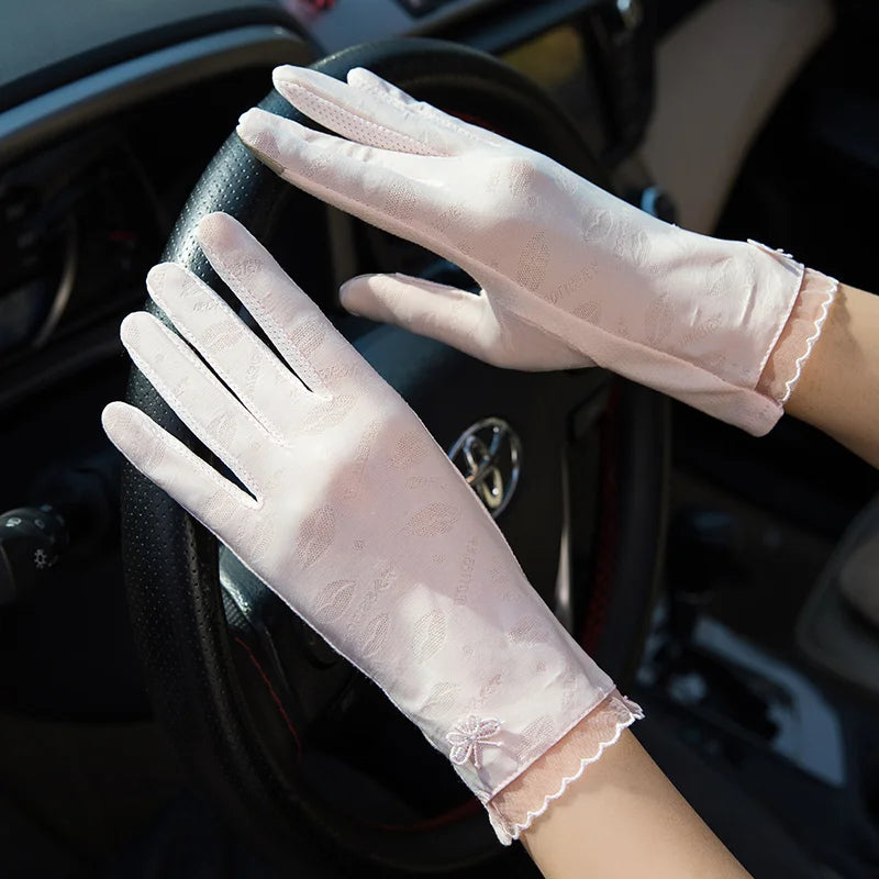 Outdoor Lightweight Sun Protection Breathable Gloves Women Anti-uv Summer Gloves
