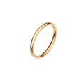 Simple High Polishing Band Ring Stainless Steel Silver 18k Gold Plated Finger Rings Jewelry Women