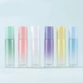 Luxury 10ml Gradient Roll on Glass Cosmetic Bottle Empty with Steel Roller for Ball for Essential Oils and Skin Care Serums