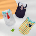 New Cute Cartoon Printed Pet Vest Soft Material Dog Clothes