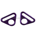 Wholesale Purple Color 25mm Handbag Purse Triangle Ring Buckle Connector