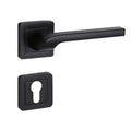 YMC Modern Noise Reduction Silent Aluminium Alloy Matte Black Door Lock for Wooden Doors with Easy Installation 3-Year Warranty