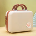 Wholesale Luxury PU Leather Luggage Suitcase Organizer Children's Gift Storage Box Wooden Beauty Screen Printed Plastic Surface