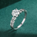 New Wholesale Women's S925 Sterling Silver Wedding Ring Temperament Cubic Zirconia Fashion Jewelry Rings