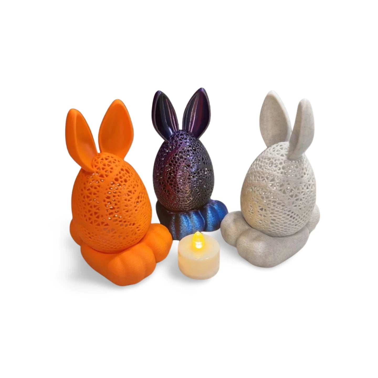 Easter Decoration 3D Printed Bunny Lights with Resin & PLA Materials One-Stop Service-Gifts