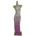 Sihaiyile Elegant Sleeveless Birthday Party Rhinestone Dress Sequin Evening Gowns Women Floor Length Banquet Prom Long Dress