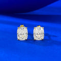 Fine Jewelry 925 Sterling Silver 3 Carat square Cut White diamond Zircon Earrings