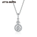 Wholesale Women Luxury D Color Round Shape Moissanite Pendant 925 Sterling Silver Necklace Pendant for Jewelry