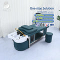 Modern TX5 Thai Synthetic Leather Shampoo Bed for Beauty Salon Spa Water Therapy for Hotels and Workshops