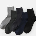 2022 New Cotton Men Socks Casual Business Stripe Deodorant Breathable Man Travel Winter Sock