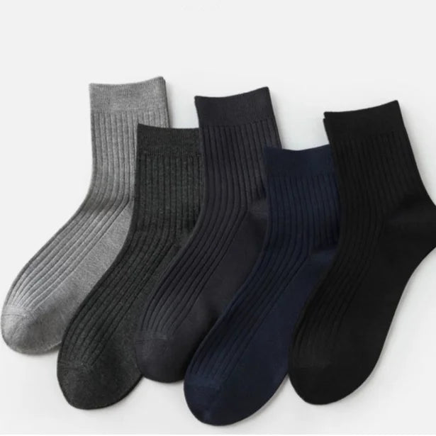 2022 New Cotton Men Socks Casual Business Stripe Deodorant Breathable Man Travel Winter Sock