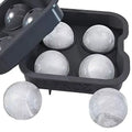 Large Square Ice Tray and Sphere Ice Ball Maker with Lid for Whiskey and Homemade ReusableEasy Demold