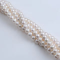 Zhuji Natural 7.5-8mm Round Shape Freshwater Pearl Stand White Loose Imitation Pearls for Jewelry Making