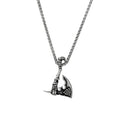 Nordic Viking Man Necklace Jewelry Stainless Steel Mighty Celtic Tomahawk Man Silver Pendant Necklace