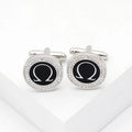 Creative Greek Letters Logo French Shirt Cufflinks for Men Luxury Accessories