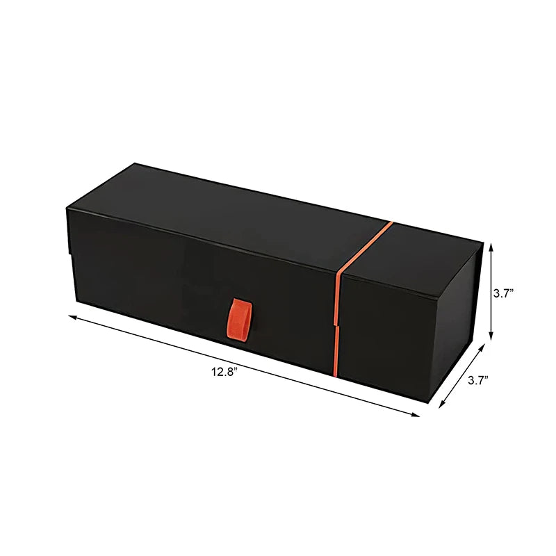 High End Red Wine Gift Box Rectangle Slotted Foldable Magnetic Design Glossy Lamination Recyclable Customizable for Household